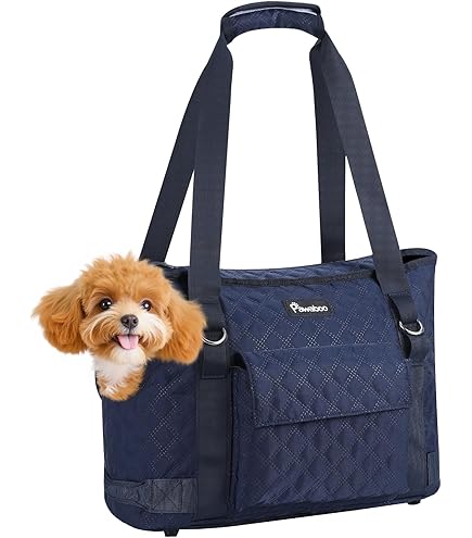 Pecute Dog Purse Carrier, Small Pet Handbag With Pocket, Portable Lightweight Fashion Carrier Bag For Travel, Outdoor, Shopping, Black - L - Black - My Wishlist
