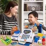 Hersity Childs Till Cash Register with Scanner Play Money 31x15x12cm Toys view 6