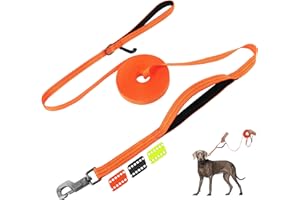 Fida Dog Training Leash 30ft,Orange