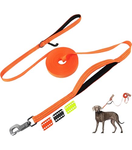 60 ft retractable dog leash 360° Tangle-Free Retractable Dog Leash - Strong Nylon Tape