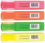 Q-Connect Assorted Highlighter Pens Pack of 4 KF01116 view 2