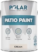 Polar Patio Paint Cream RAL 9001 2.5 L Outdoor Floor Paint