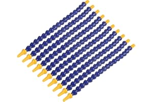 Loc Line, Boxwizard Long Furby Spine 10 Pieces Flexible Plastic Water Oil Coolant Tube Thread 1/8Bspt for Flexible Lathe Coolant Tube Cnc