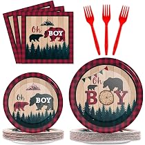 Animal Matching Game For Baby Showers & Parties – Rustic Bear Design, 25 Cards, Fun For All Ages!