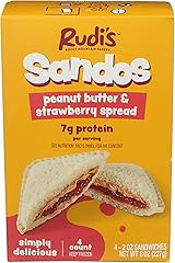 RUDIS BAKERY Peanut Butter & Strawberry Spread Sandos, 8 OZ