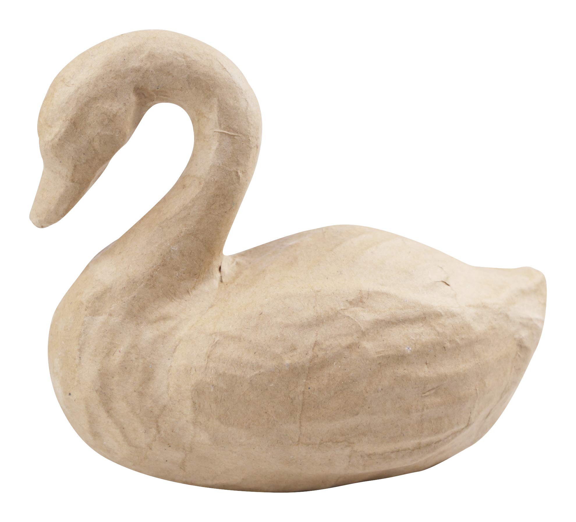 Décopatch SA192C - Brown papier-mâché stand - Size: 16.5x8.5x14 cm, Swan - DIY - Customisable Décor - Completely Personalise - Creative Leisure Activity
