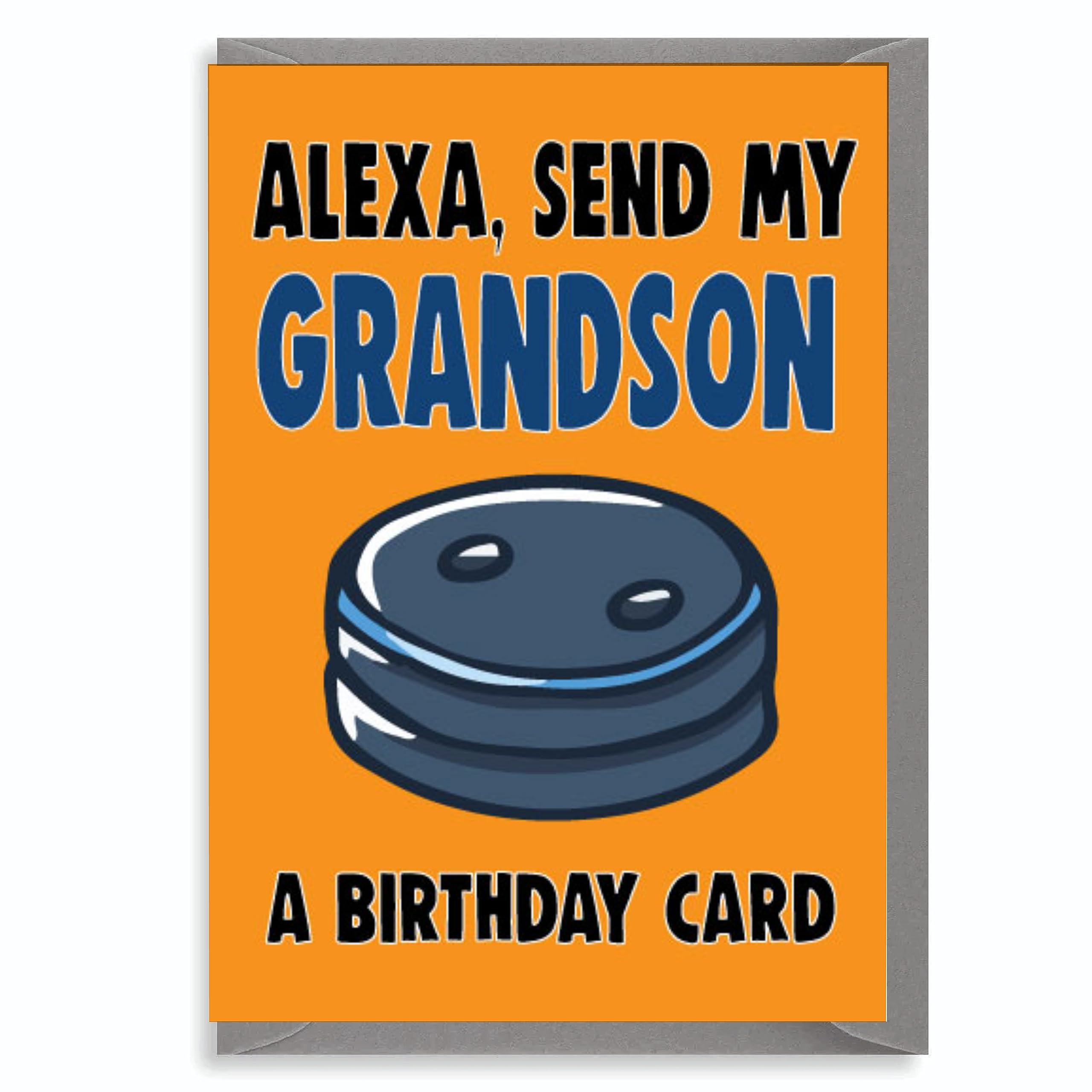 Funny Grandson Birthday Card Alexa Joke Humour Card For Him From Grandma Grandad Parents C656