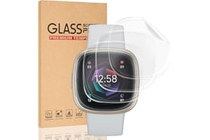 Liuyuxi 3 Pack compatible With Fitbit Versa4/Sense 2 Soft TPU Screen Protector Ultra-Thin, Touch Sensitive, Self-Healing, Ant