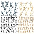 AMOR PRESENT 120PCS Ancient Military Soldier Set, Pirate Toy Figures Medieval Knights Toys for Boys Birthday Party Gift