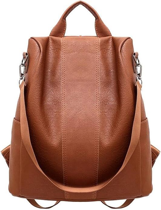 Damen Leder Rucksack AntiDiebstahl Rucksack Wasserdichte Schultasche