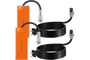 BAQULER 2 Pcs Engine Silicone Heating Pad 5''x 2'' Detachable Oil Pan Heater Block Heatering with 120℉ Thermostat-50w Self-adhesion Engine Block Heater Pad Line 6ft length for Cold Weather Car Oil Pan Heating