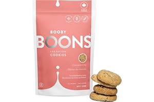 Stork and Dove, Booby Boons Chocolate Chip Cookies for breastfeeding moms, 168 Gram. Enjoy Canada's #1 Nursing Cookies made w