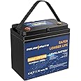 GOLDENMATE 12V 50Ah LiFePO4 Battery, 10 Years Lifetime 5000+ Cycles, Max Power 640Wh, Rechargeable Lithium Iron Phosphate Battery with 50A BMS, Perfect for Solar, Marine, Trolling Motor, RV, Camping