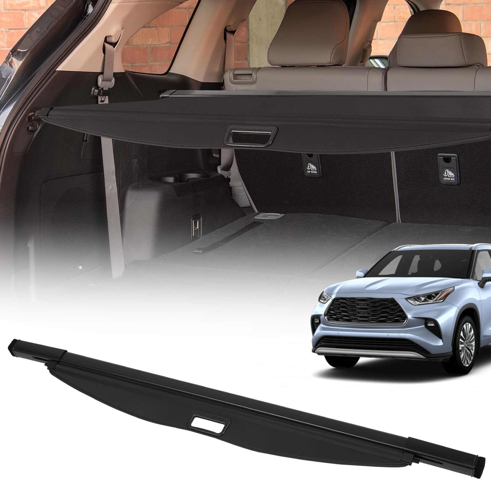 Toyota Highlander 2021–2025: 7-teiliger Magnetischer Fenster-Sonnenschutz – Sichtschutz & Temperaturkontrolle