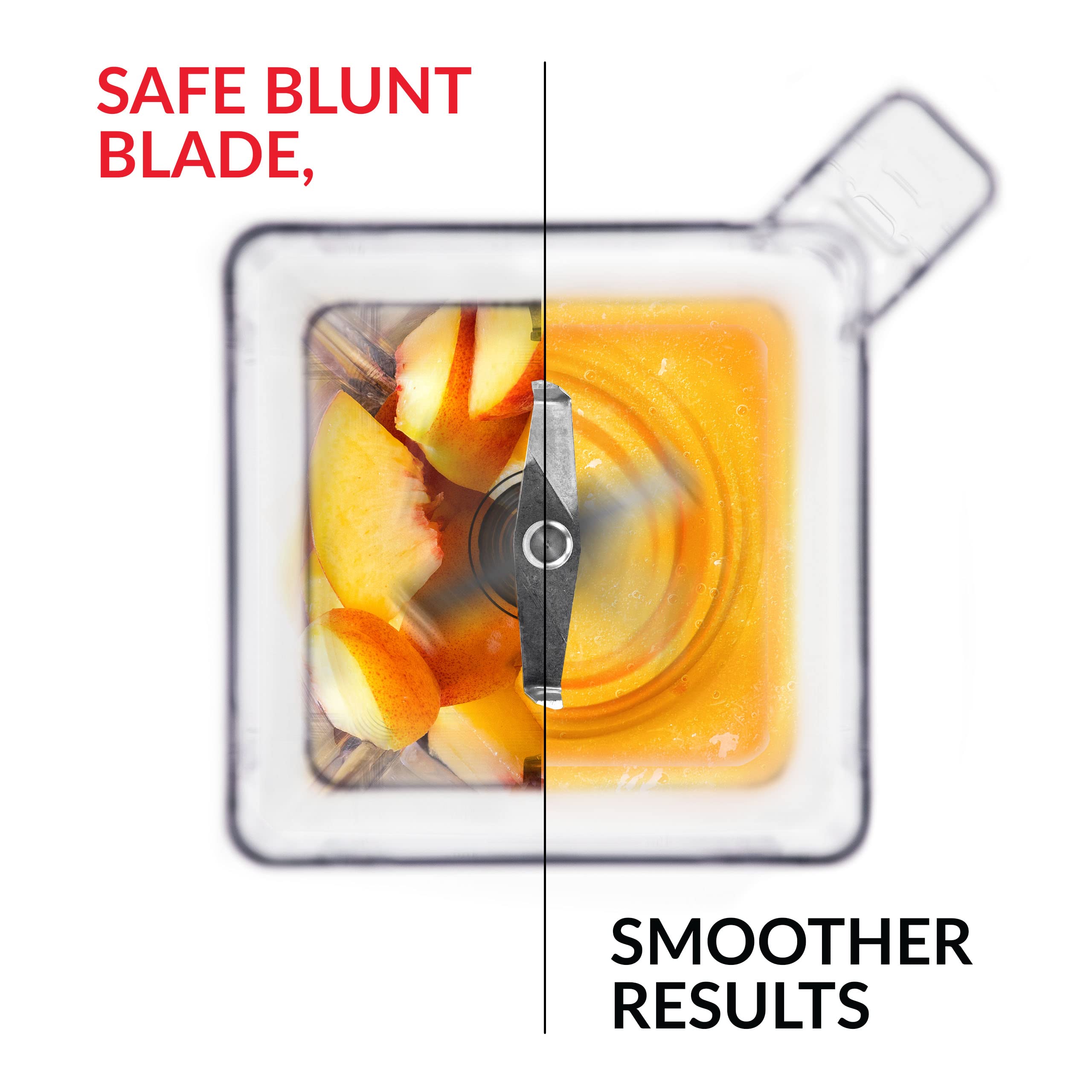 Blendtec Mini WildSide (46 oz), Five Sided, Personalized Blender Jar Vented Latching Lid, BPA-free, Clear