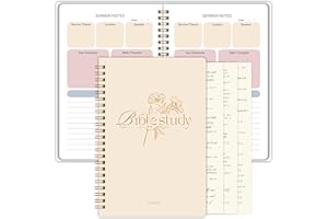 GOLDPEI Bible Study Journal - Church Notes Journal - Soap Bible Study Notebook for Women - Bible Notebooks for Note Taking - Based Religious Gifts