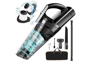 SAKOLD Handheld Vacuum Cordless Mini Portable Rechargeable Car Vacuum Cleaner with 11000PA Powerful Suction for Car Home and Office