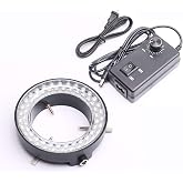 DEVMO 60-LED Adjustable Ring Light Illuminator Lamp for Stereo Zoom Microscope