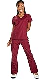 1604 MOCK WRAP TOP W/SECTIONAL POCKETS AND CARGO PANTS SET