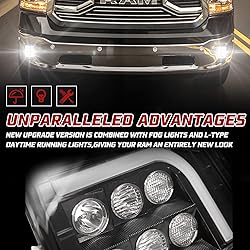 BUNKER INDUST Dodge Ram LED Fog Light with Daytime