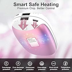 2 Pack Hand Warmers Rechargeable, 8000mAh Electric