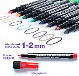 ANYUKE Whiteboard Pens 8 Colours Magnetic Erasable Dry Wipe Fine Tip view 2