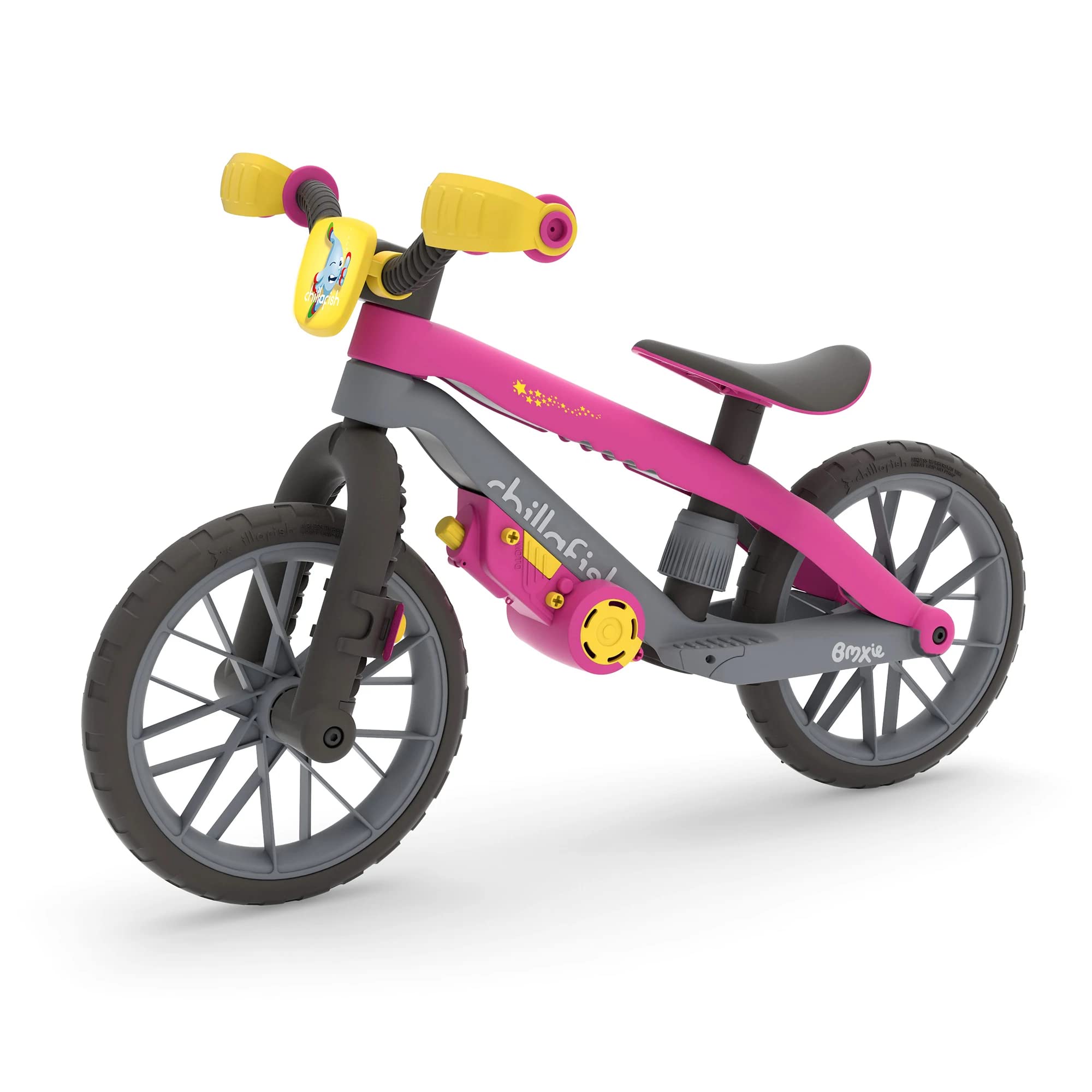 Chillafish BMXie Moto Multi-Play Balance Trainer with Real VROOM VROOM Sounds and Detachable Play Motor, Included Child-Safe Screwdriver and Screws, Adjustable seat, for Age 2-5 Years, Pink