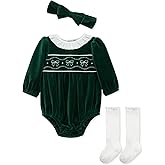 Little Me Clothes for Baby Girls' Bubble Set, Matching Romper, Headband, and Socks, 3 Months to 12 Months