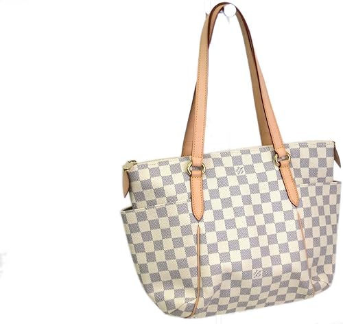Amazon ルイ ヴィトン Louis Vuitton トートバッグ ショルダーバッグ トータリー Pm ダミエ アズール Pvc レザー 白 N 中古 Louis Vuitton ルイヴィトン トートバッグ
