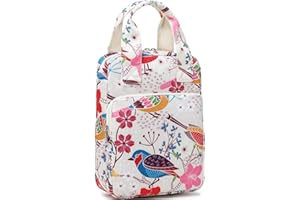 DSIUE Bible Cover for Women, Bible Case, Bible Holder Case for Women, Carrying Book Case Church Bag with Handle and Zippered