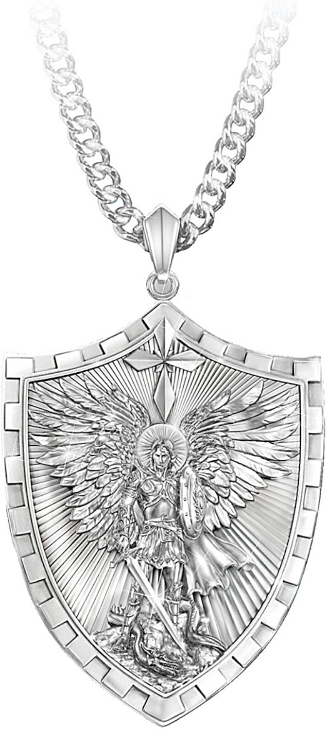 Bradford exchange st michael pendant Clearance