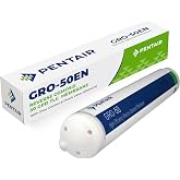 Pentair GRO-50EN RO Membrane Replacement Filter, 50 GPD | 1:1 RO Membrane Replacement Filter 50 GPD High Efficiency w/ Flow Control, Check Valve, Quick Connect Fittings 4004424