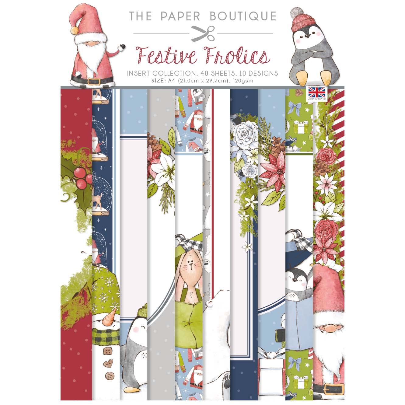 Paper Boutique Festive Frolics-Insert Collection, Multicoloured, A4