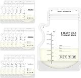 Lanjue 100 Pcs Breast Milk Storage Bags 250ml No-Leak with Pour Spout
