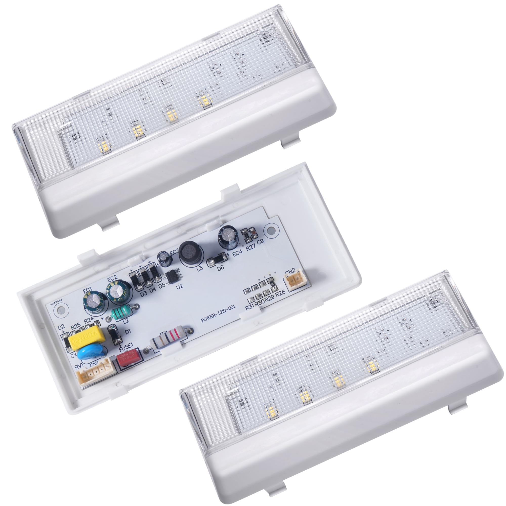 Photo 1 of 3-Pack Refrigerator LED Light Kit- Including 1-Pack Fridge Main Lighting & 2-Pack Side/Rear Panel Refrigerator LED Lights- Fit for Whirl-pool WRS325FDAM02 WRS325FDAB02 WRS325FDAM04 WRS322FDAW04