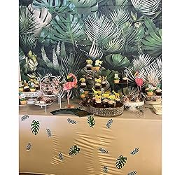 10x8ft Green Tropical Palm Leaves Picture