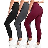 Natural Feelings Buttercloud 3 Pack Leggings for Women-High Waisted Buttery Soft Yoga Pants Lounge Everyday Wear