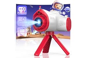 USTEETIC Kids Camera, Camera for Kids with Projector, Offers Projection, 48MP Photography, 1080p Video Recording, Kids Digital Camera Christmas Birthday Gifts for Boys Girls Age 3+ (Red)
