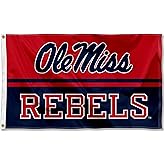 College Flags & Banners Co. Ole Miss Block Panel Large Grommet Banner Flag