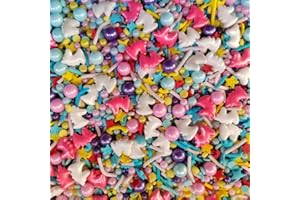 HOMANKIT Unicorn Sprinkles - Cake Sprinkles - Edible Sprinkles for Baking - Cupcake and Cake Topper - Sprinkle Mix - 3.35 Ounces (Unicorn)