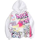 SOLY HUX Girl's Graphic Hoodie Letter Print Long Sleeve Hooded Sweatshirt Casual Streetwear Pullover Tops