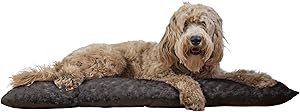 Furhaven Pet - Snuggly Soft Bolster Dog Bed & Tufted Crate Pillow Dog Cushion for Dogs & Cats - Multiple Styles, Sizes, & Colors