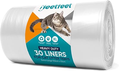 Vivo Technologies 30 Extra Large Cat Litter Tray Liners Roll 103x53cm