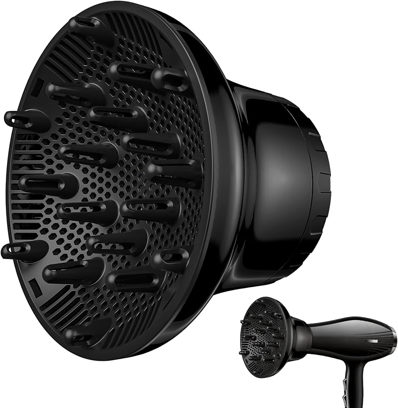 AISEELY Universal Hair Diffuser for Curly Hair 1.57-2.7in Nozzles