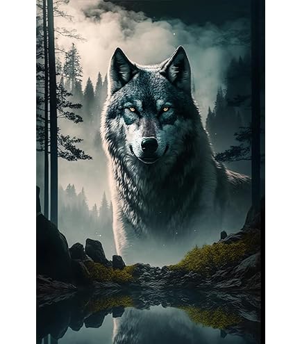Cobble Hill 1000 Piece Wolves By Moonlight Puzzle - Includes Sample Poster