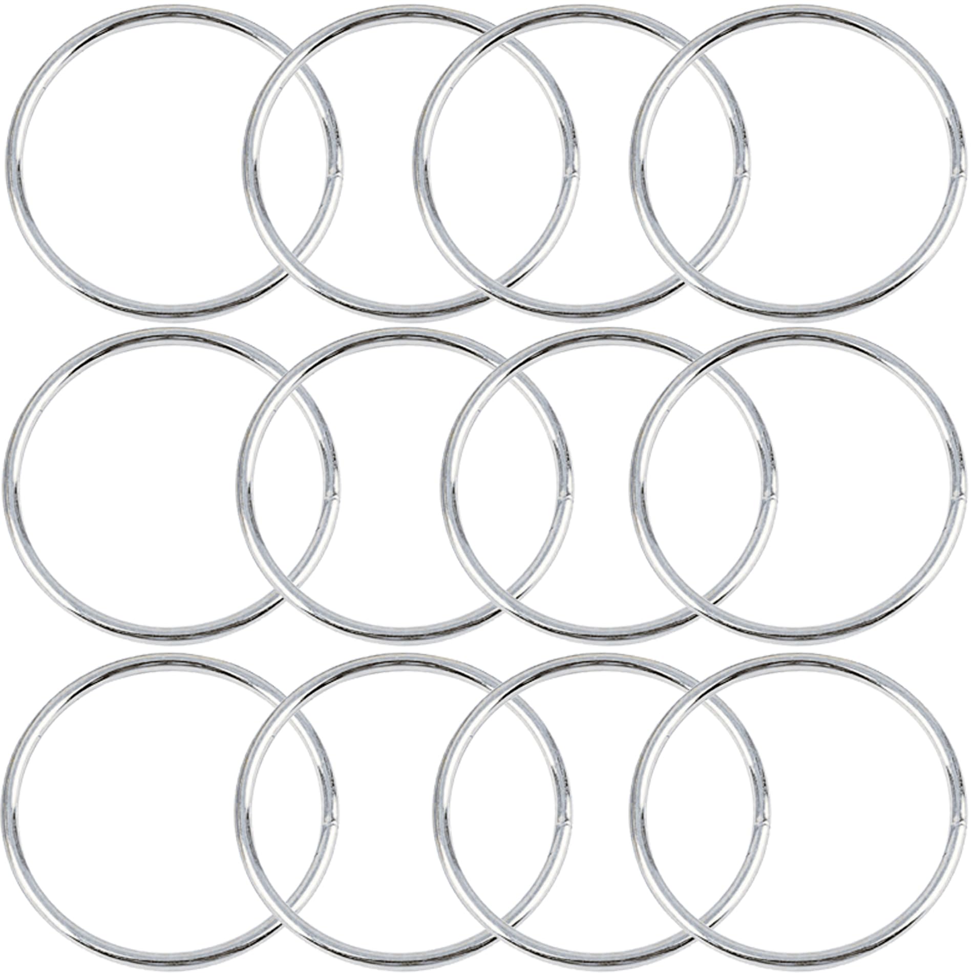 Photo 1 of 12Pcs Macrame Hoops Ring, BetterJonny 4 Inch Metal Craft Rings Hoops Silver Dream Catcher Rings Wreath Hoop Rings for Home Decorations DIY Crafts and Wall Hanging Crafts