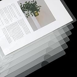 EOOUT Clear Folders, 24pcs Plastic Folders, Project