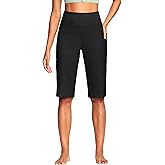 ISEEGZ 15"/ 18"/ 21" Capri Pants for Women High Waist with Pockets Women's Capris Workout Yoga Pants Loose Straight Leg