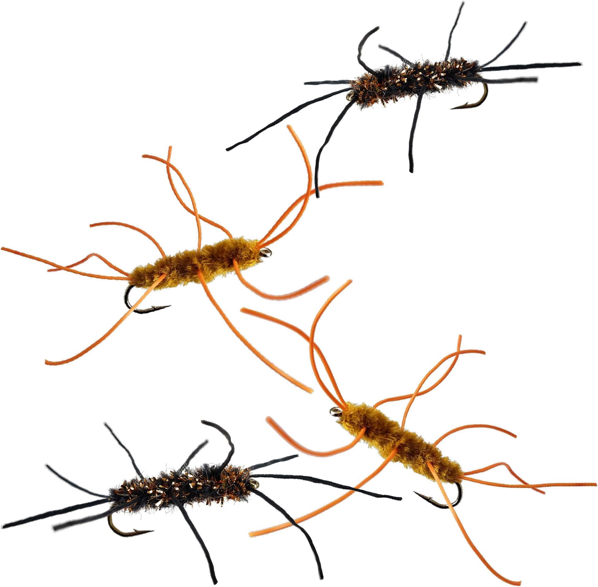 Pat's Rubber Legs Stonefly Nymph Trout Fly Fishing Flies | 4 Flies