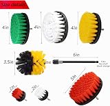 QTACIE 20Pcs Drill Brush Attachment Set Fits Most Drills Kitchen Bathroom Car view 2